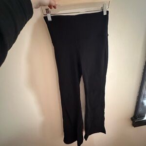 Athleta Black High-Waisted Flare Leggings